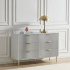 Evie 6 Drawer Chest - Grey - DUSK