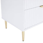 Evie 6 Drawer Chest - Warm White - DUSK