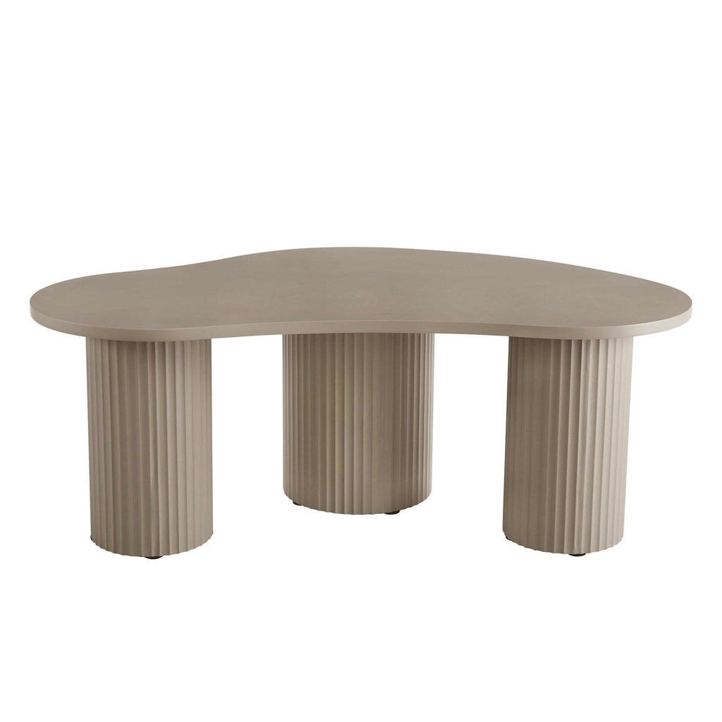 Evie Irregular Coffee Table - Taupe - DUSK