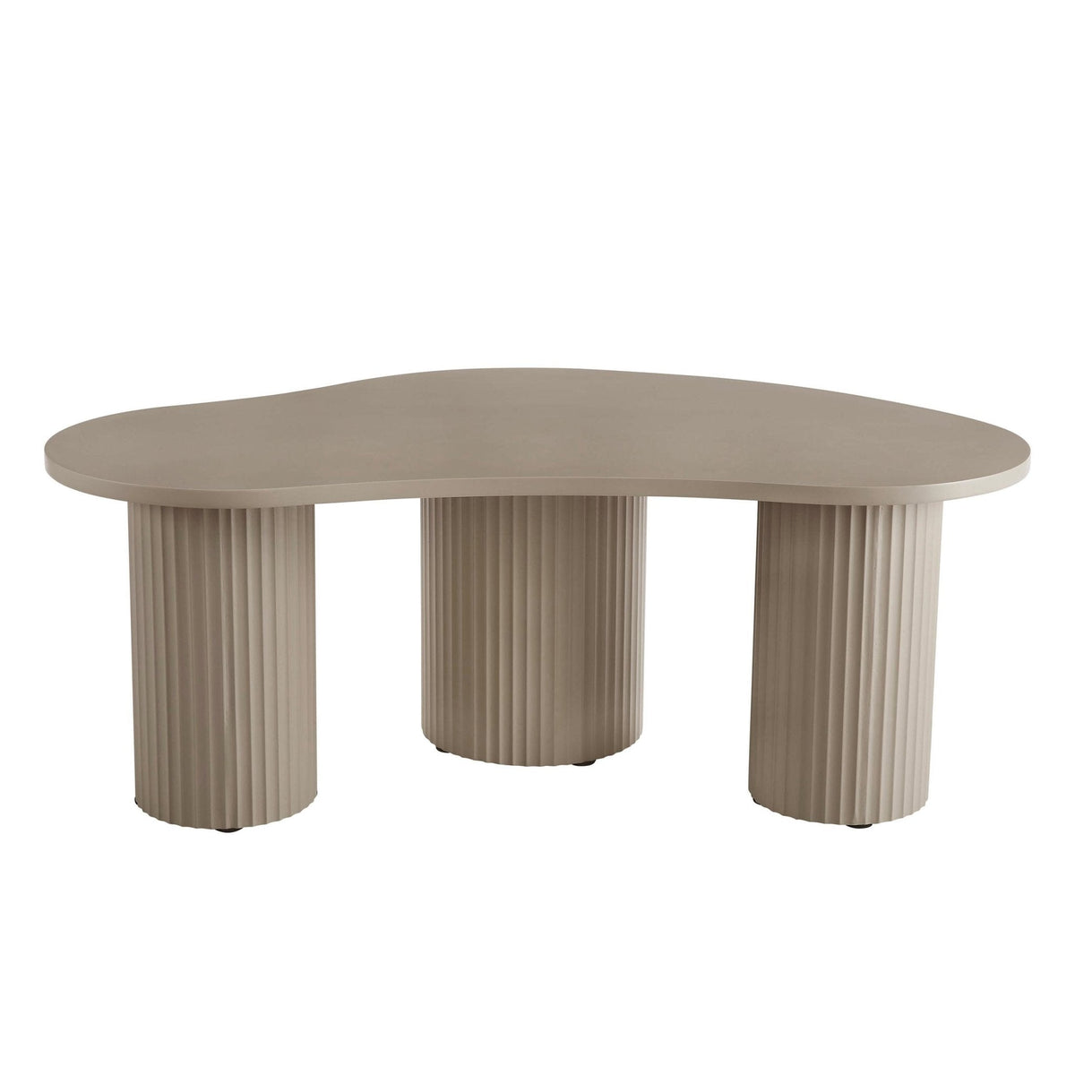 Evie Irregular Coffee Table - Taupe - DUSK