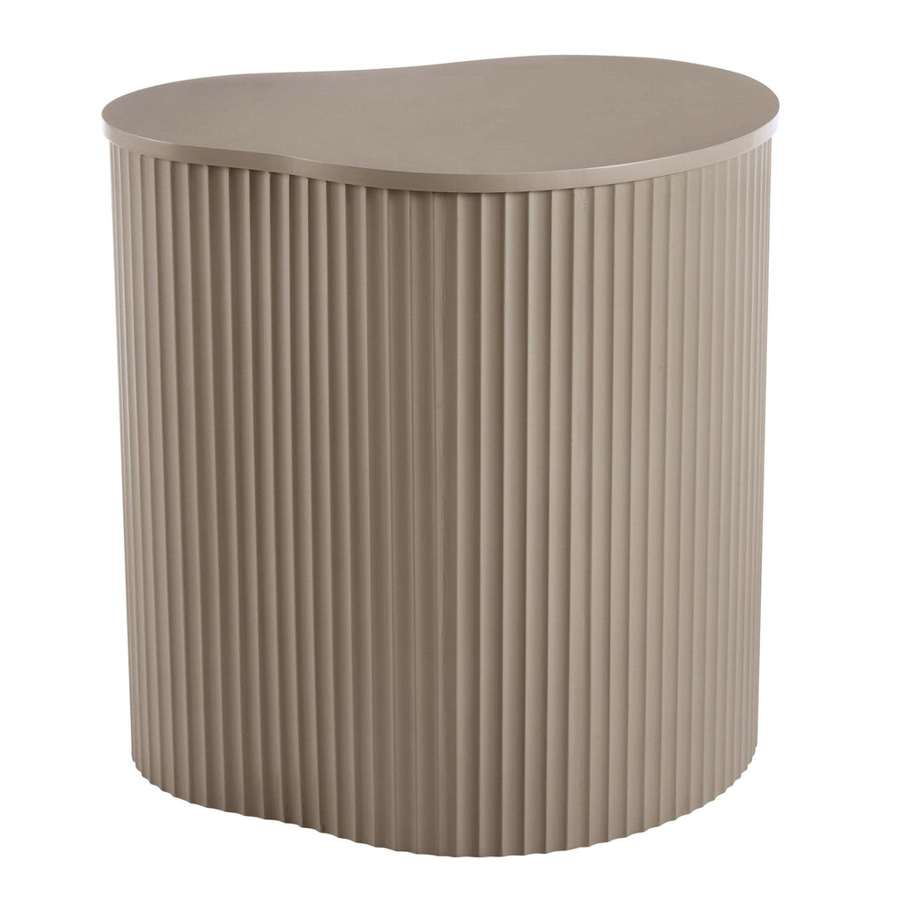 Evie Irregular Side Table - Taupe - DUSK