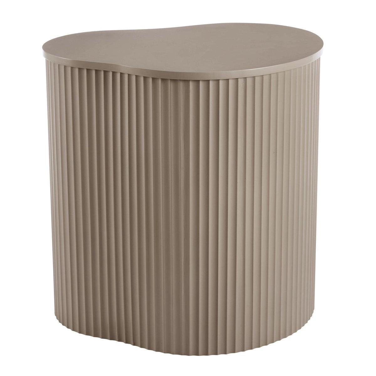 Evie Irregular Side Table - Taupe - DUSK