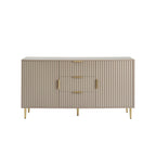Evie Sideboard with Drawers - Taupe - DUSK