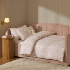 Faith Woodland 100% Cotton Kids Duvet Cover & Pillowcase Set - Natural - DUSK