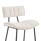 Fearne Set of 2 Barstools - Ivory Chenille - DUSK