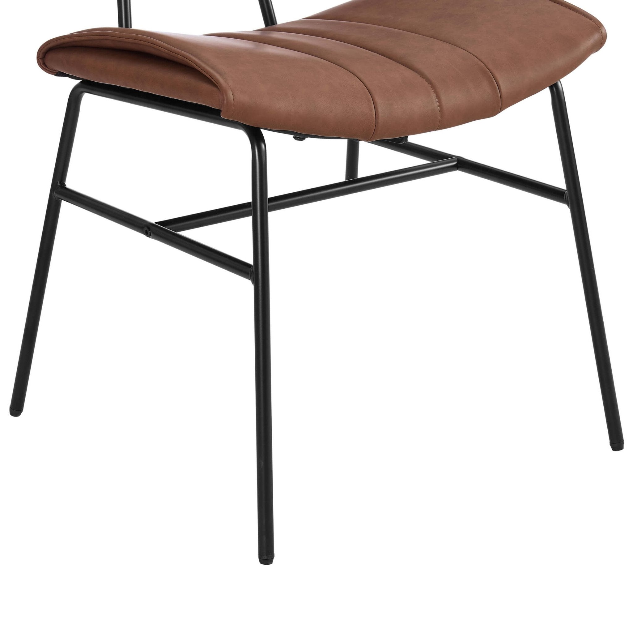 Fearne Set of 2 Dining Chairs - Faux Leather - DUSK