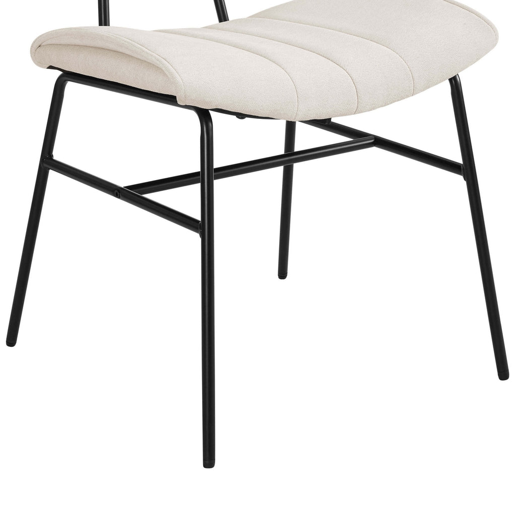 Fearne Set of 2 Dining Chairs - Ivory Chenille - DUSK