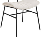 Fearne Set of 2 Dining Chairs - Ivory Chenille - DUSK