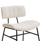 Fearne Set of 2 Dining Chairs - Ivory Chenille - DUSK