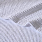 Fiji Waffle Cotton Robe - White - DUSK