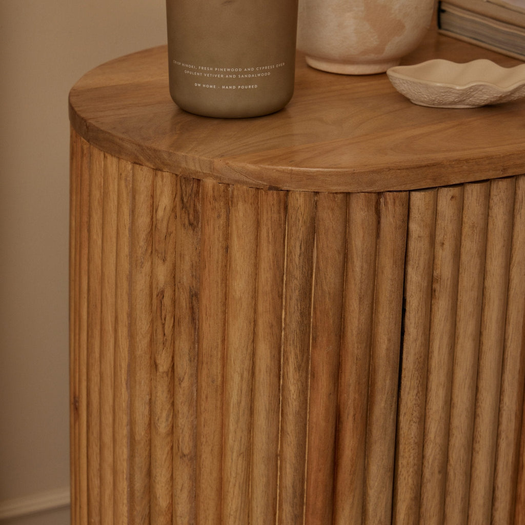 Finley Mango Wood 2 Door Sideboard - Natural - DUSK
