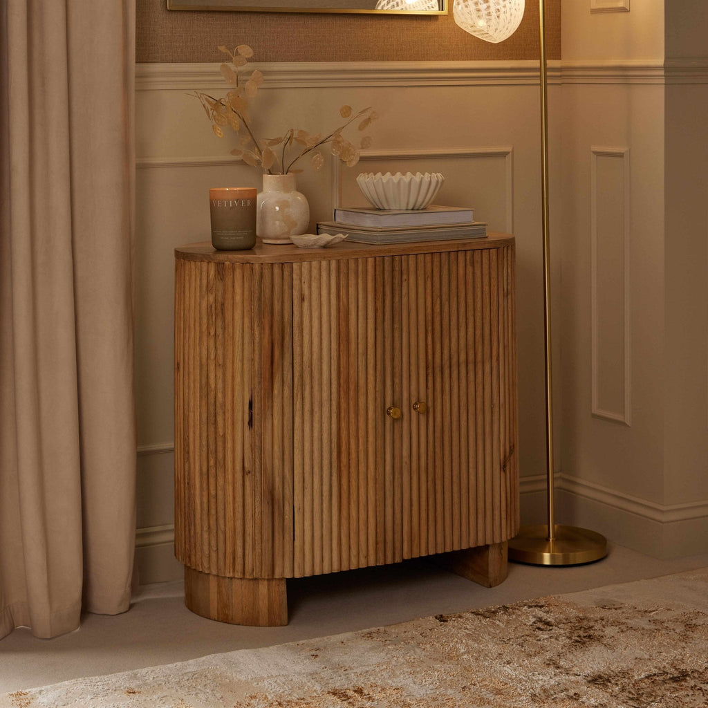 Finley Mango Wood 2 Door Sideboard - Natural - DUSK
