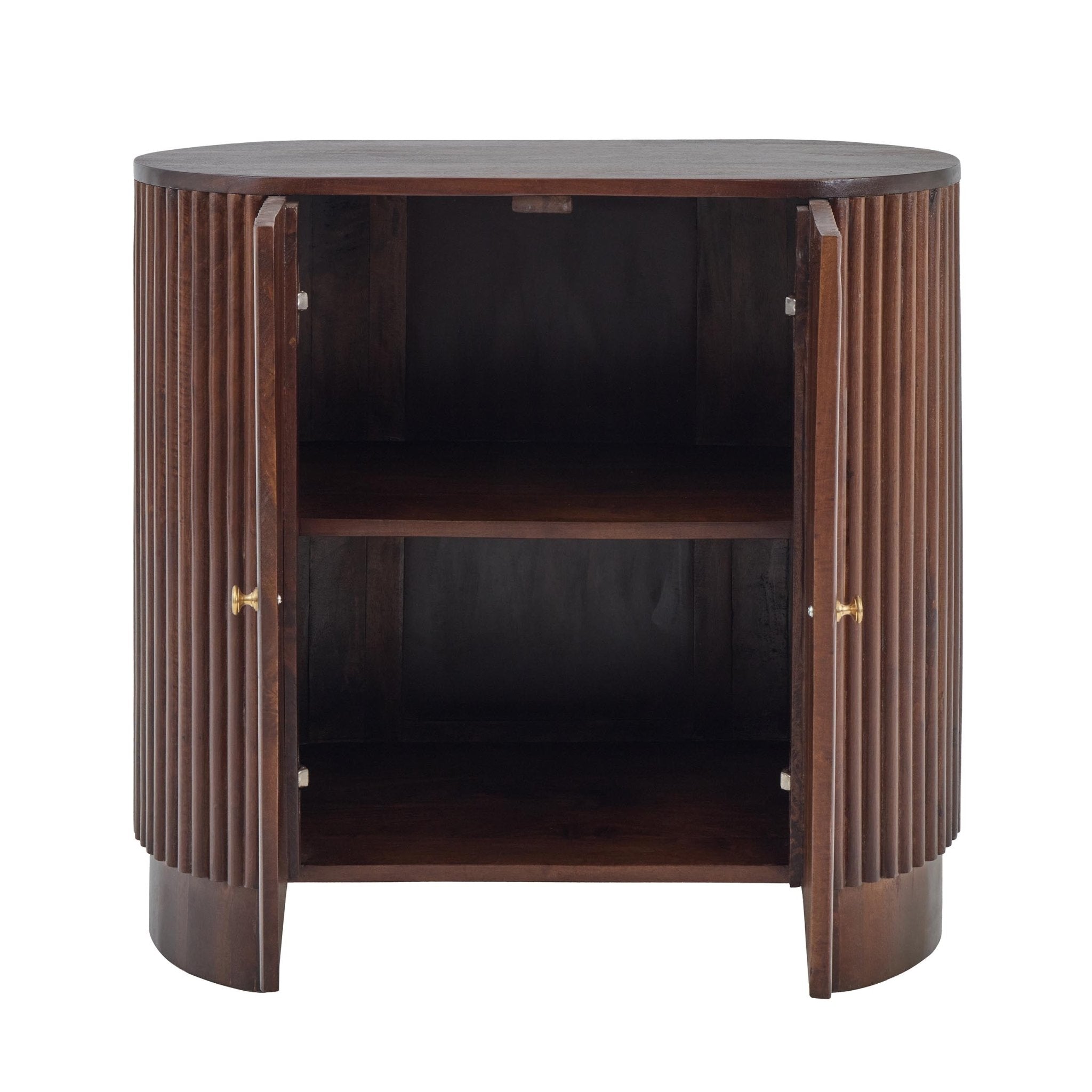 Finley Mango Wood 2 Door Sideboard - Walnut - DUSK