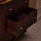 Finley Mango Wood 3 Drawer Chest - Walnut - DUSK