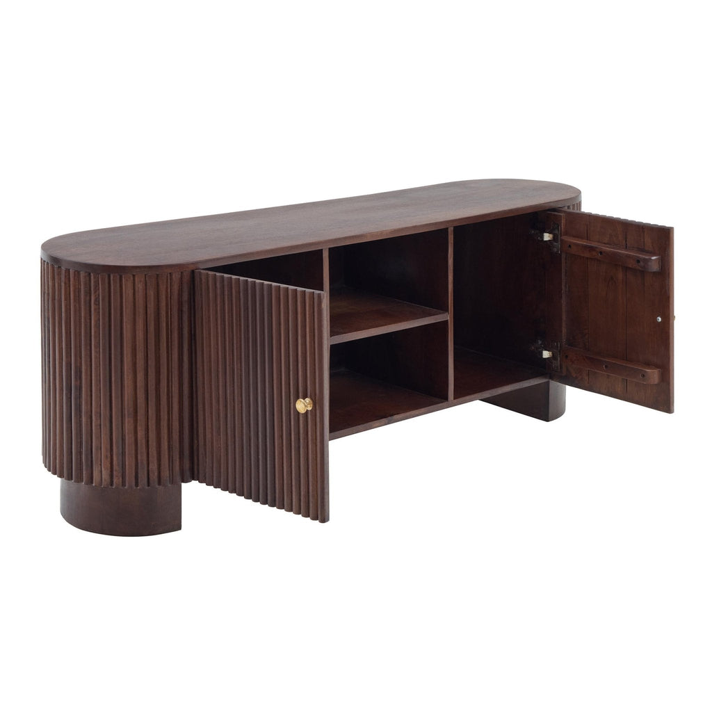 Finley Mango Wood Tv Unit for Tv Unit TVs up to 55" - Walnut - DUSK