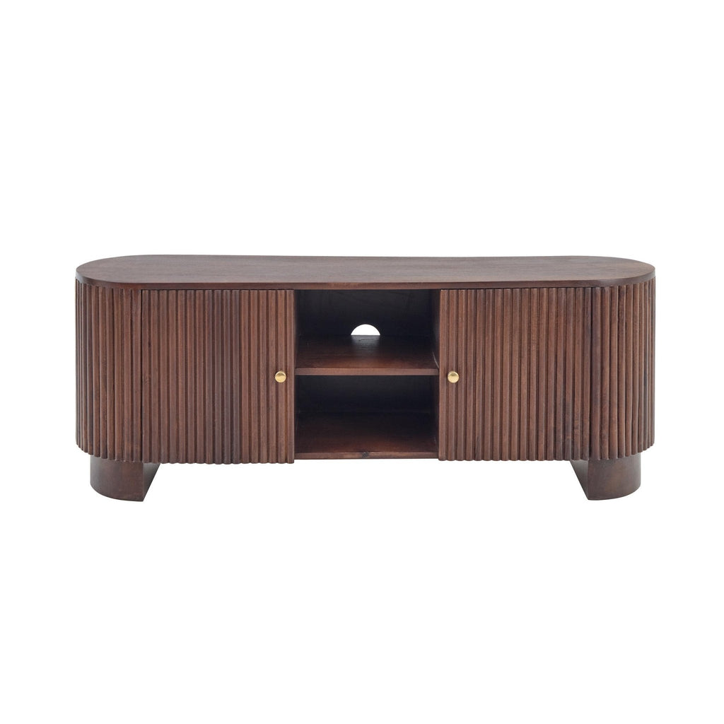 Finley Mango Wood Tv Unit for Tv Unit TVs up to 55" - Walnut - DUSK
