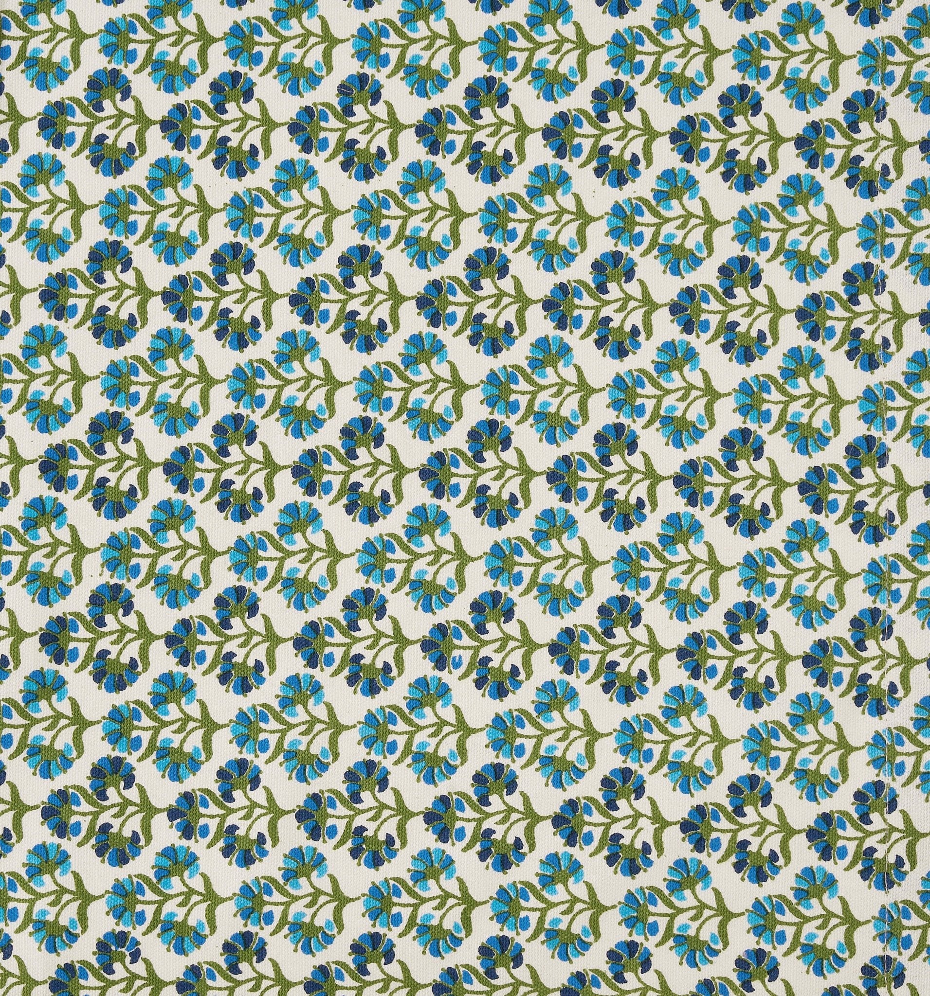 Fiona 100% Cotton Printed Apron - Blue/Pink - DUSK