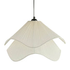 Fleur Fabric Layered Petal Ceiling Shade - White - DUSK