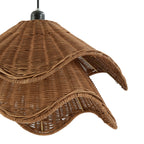 Fleur Rattan Layered Petal Ceiling Shade - Natural - DUSK
