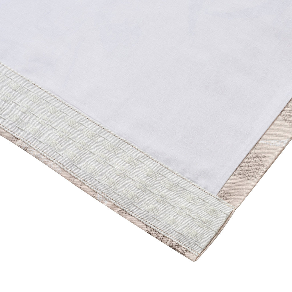 Floral Pencil Pleat Curtains - Taupe - DUSK