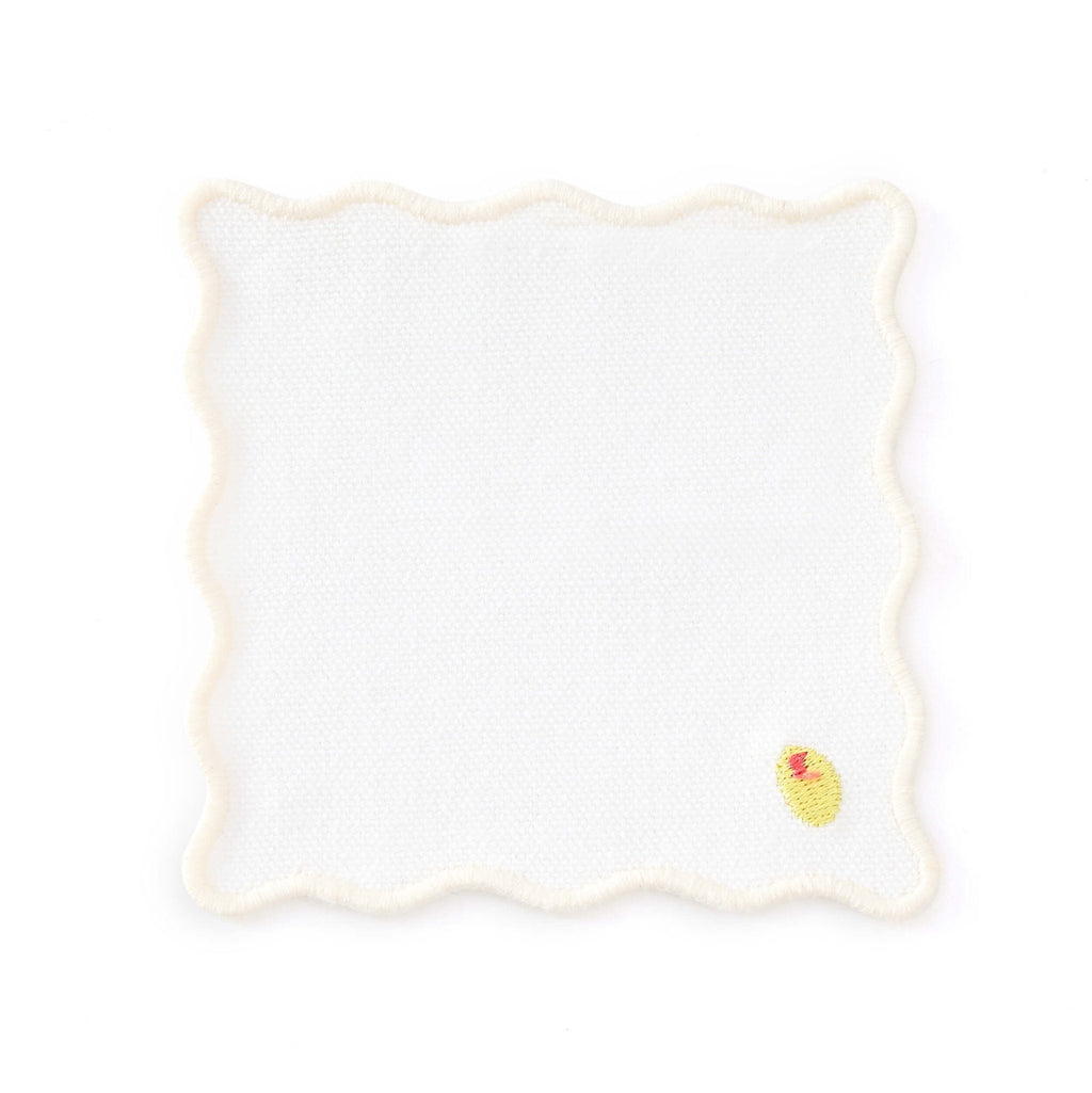 Food Embroidered Pack of 4 Coasters - Multi - DUSK