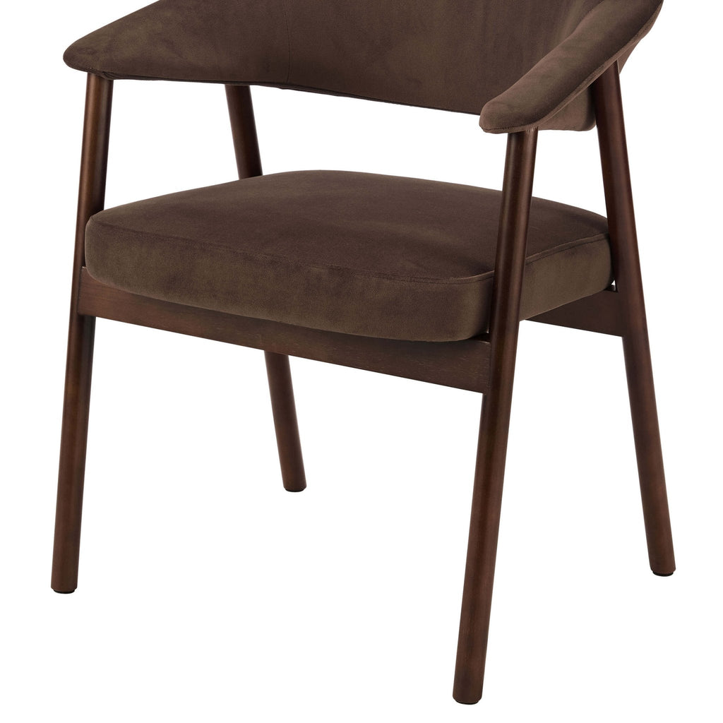 Frankie Dining Chair - Cappuccino/Walnut - DUSK