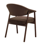 Frankie Dining Chair - Cappuccino/Walnut - DUSK