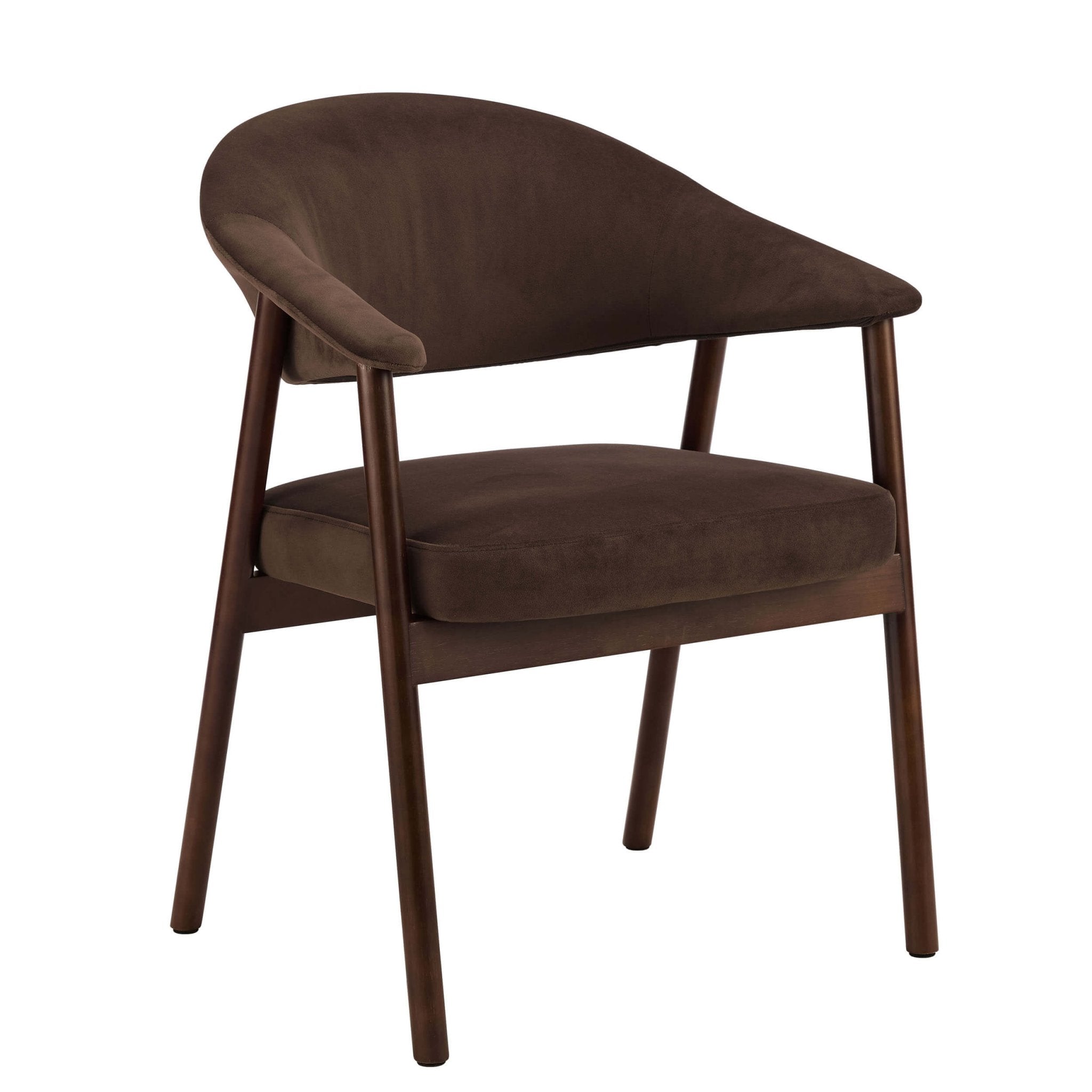 Frankie Dining Chair - Cappuccino/Walnut - DUSK