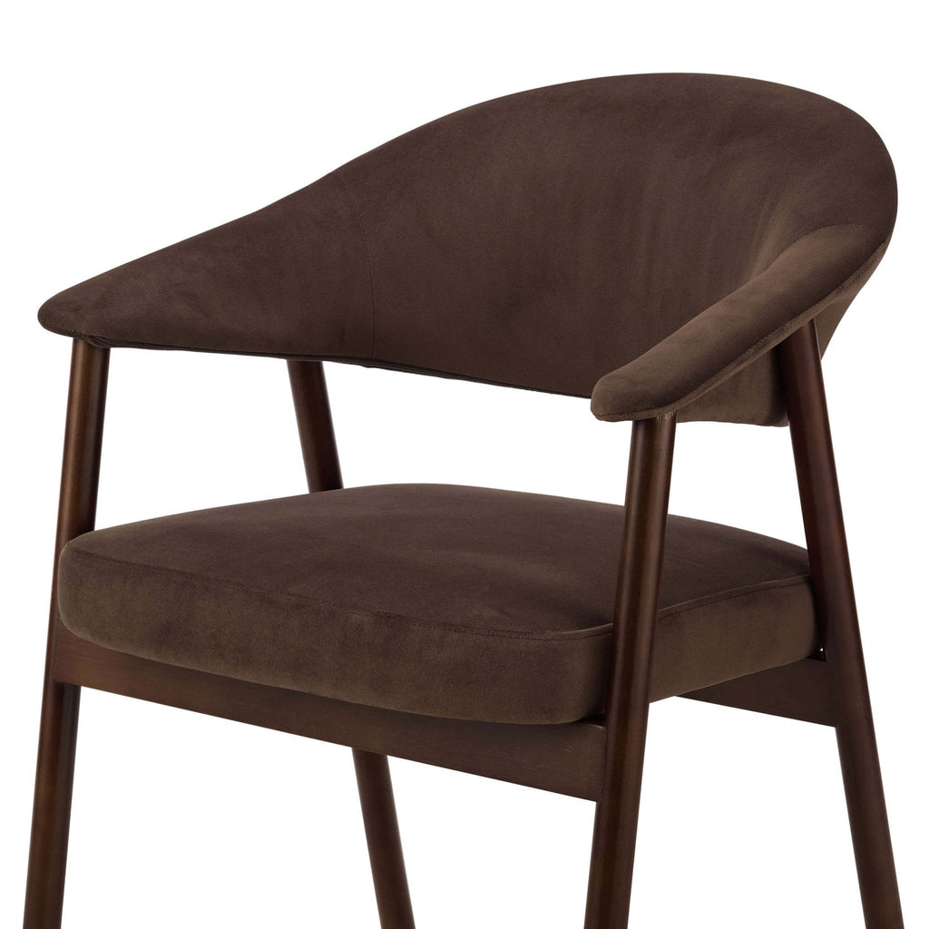 Frankie Dining Chair - Cappuccino/Walnut - DUSK