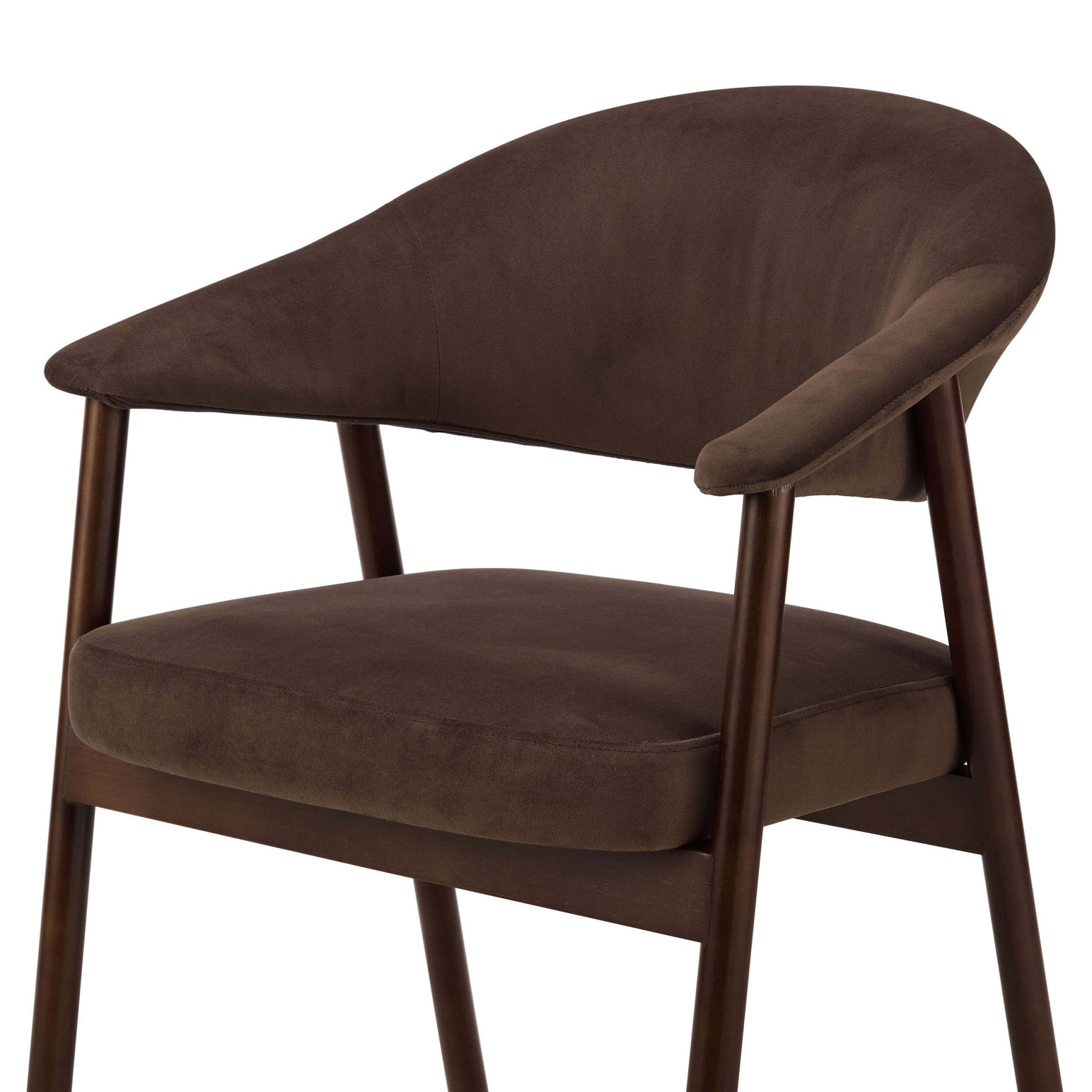 Frankie Dining Chair - Cappuccino/Walnut - DUSK
