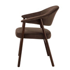 Frankie Dining Chair - Cappuccino/Walnut - DUSK