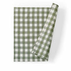 Gabriella Set of 4 Gingham Napkins - Green - DUSK