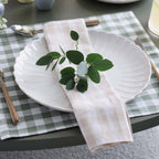 Gabriella Set of 4 Gingham Napkins - Natural - DUSK