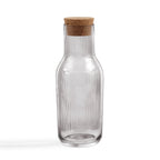 Gatsby Ripple Glass 1L Carafe - Smoked - DUSK