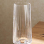 Gatsby Set of 4 Ripple Glass Flutes - Clear - DUSK