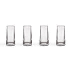 Gatsby Set of 4 Ripple Glass Highballs - Smoked - DUSK