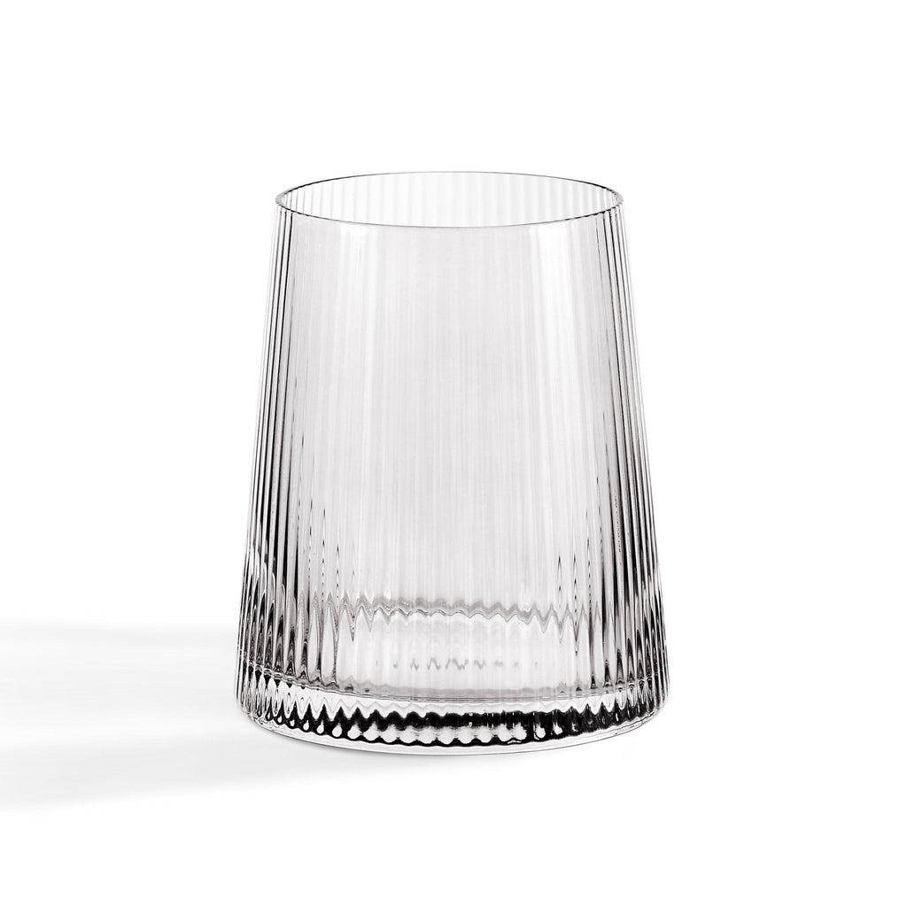 Gatsby Set of 4 Ripple Glass Tumblers - Smoked - DUSK