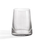Gatsby Set of 4 Ripple Glass Tumblers - Smoked - DUSK