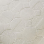 Geometric Embossed Cushion Cover - White - DUSK