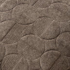 Geometric Embossed Sofa Cushion Cover - Taupe - DUSK