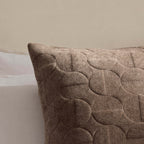 Geometric Embossed Sofa Cushion Cover - Taupe - DUSK
