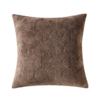 Geometric Embossed Sofa Cushion Cover - Taupe - DUSK
