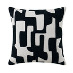 Geometric Jacquard Sofa Cushion Cover - Midnight - DUSK