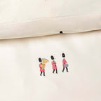 George 100% Cotton Patriotic Duvet Cover & Pillowcase set - White - DUSK