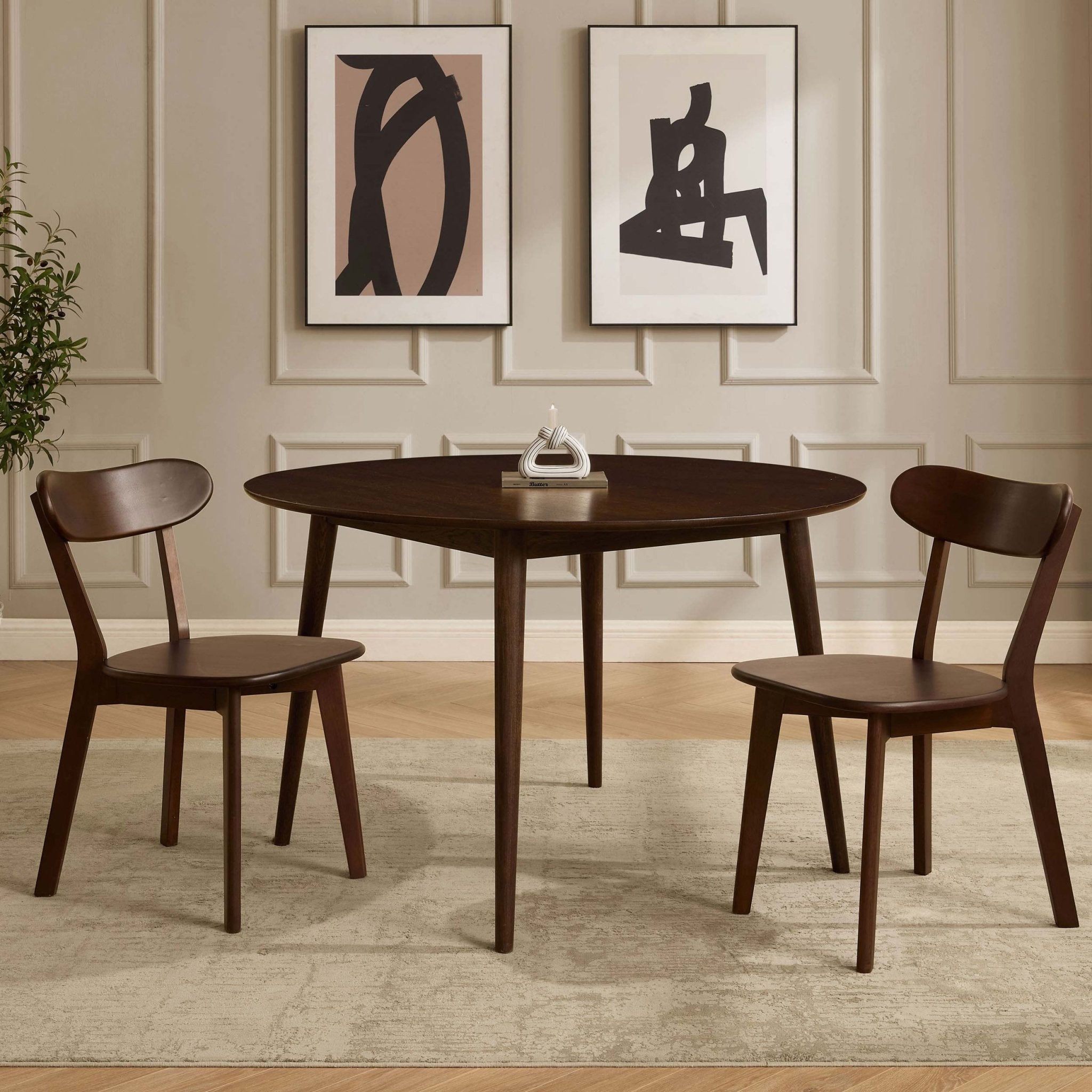 Georgia Set of 2 Dining Chairs - Walnut - DUSK