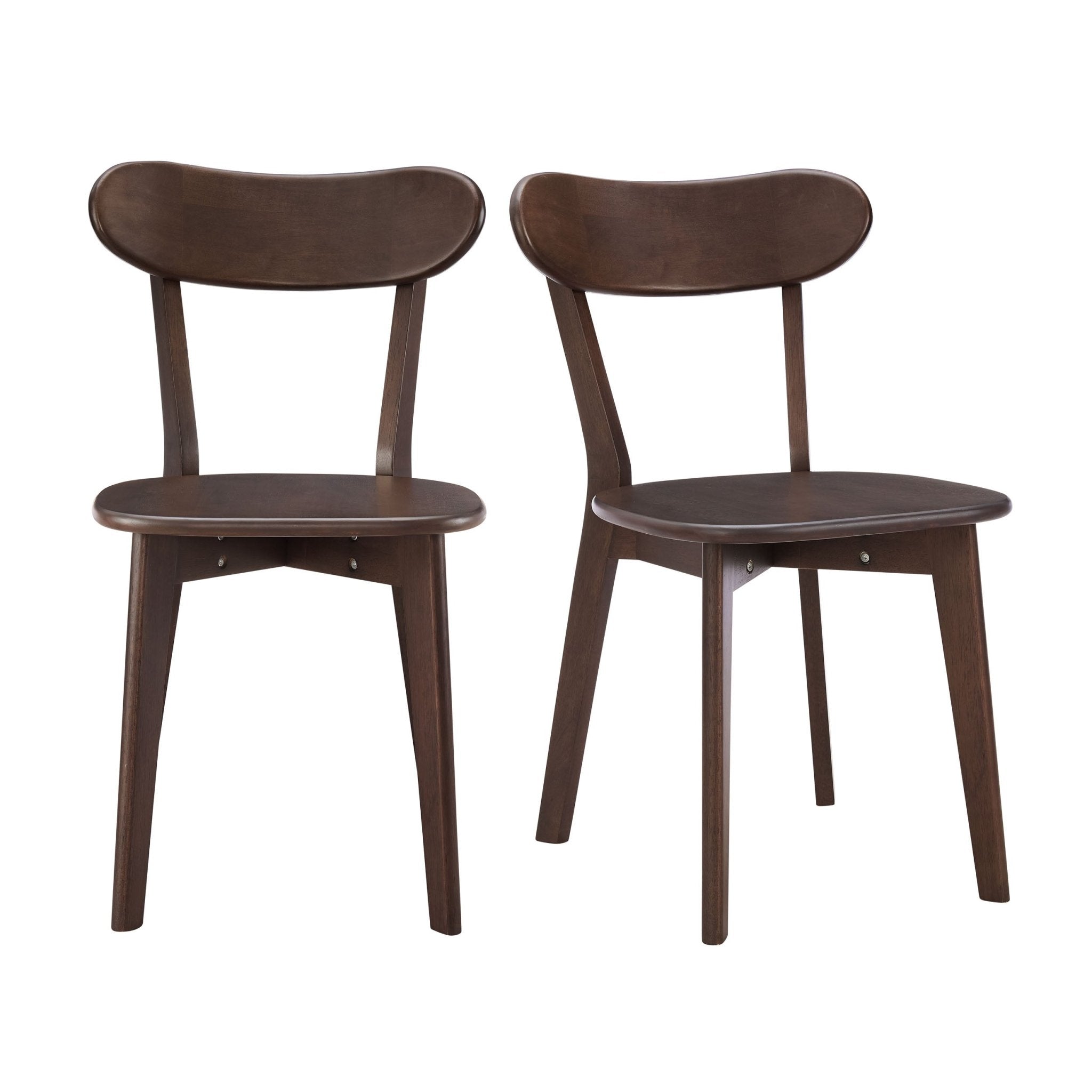 Georgia Set of 2 Dining Chairs - Walnut - DUSK