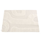 Gillain Hand Woven Tuft Wool Swirl Rug - Off White - DUSK