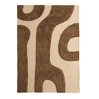 Gillain Hand Woven Tuft Wool Swirl Rug - Taupe - DUSK