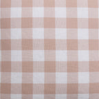 Gingham Square Frill Edge Cushion Cover - Blush Pink - DUSK