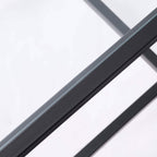 Glass Square Side Table - Black - DUSK
